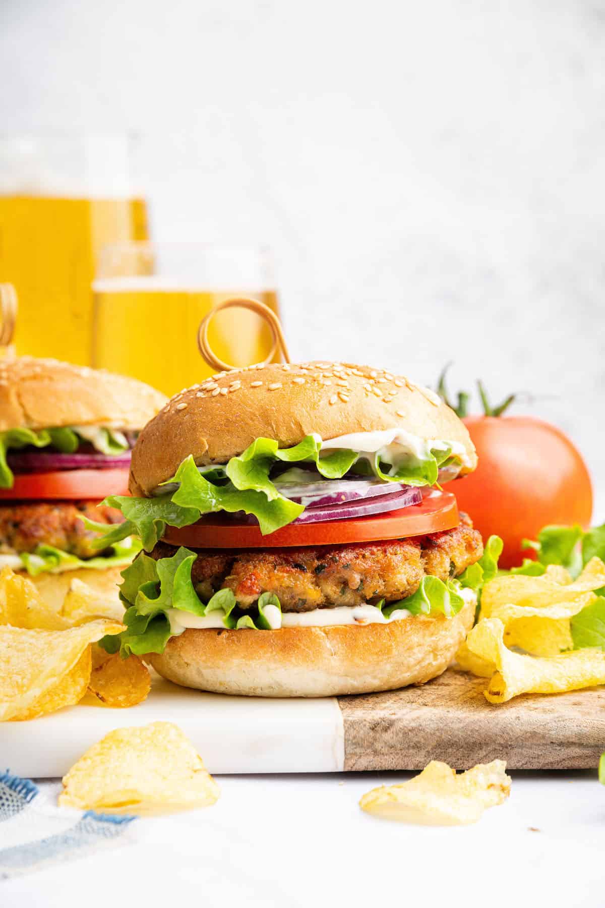 CHICKEN PATTY BURGER